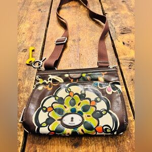 🆕Fossil Purse 90s Vinyl Crossbody Cyber-Chic & Waterproof It- Girl Compartments
